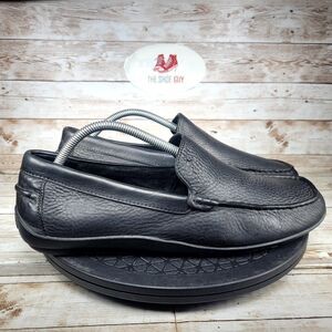 Tommy Bahama Naples Driver Men's Size 10.5 Venetian Black Leather Loafer Shoes